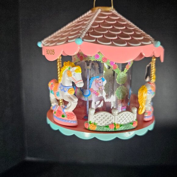 Vintage Heirloom Pretty Ponies Carousel Christmas Tree Ornament # 77 Illuminates - Picture 4 of 11